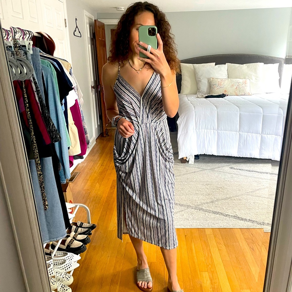 BCBG Generation Midi Dress Multi Color XS